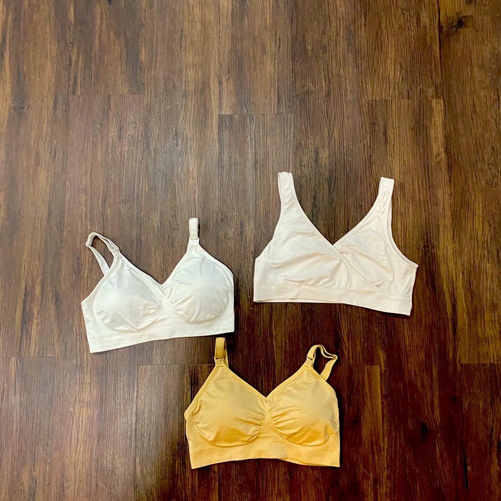 Three Maternity / Nursing Bra Bundle - image 1